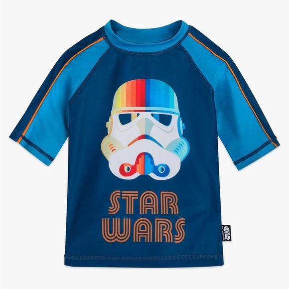 Disney Star Wars Stormtrooper Rash Guard Size 7/8 - Picture 1 of 9
